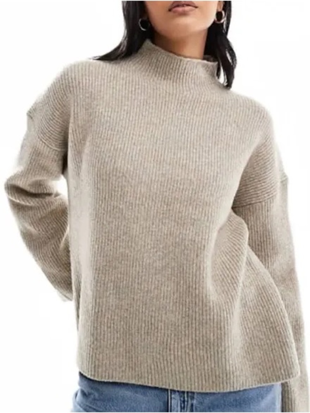 Abercrombie & Fitch Women's
Easy Funnel Neck Sweater - Picture 3 of 6